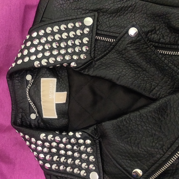 Michael Kors leather jacket 🧥 - Picture 2 of 9